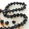 Jet Black Faceted Glass Round Beads, 6mm by Bead Landing&#x2122;